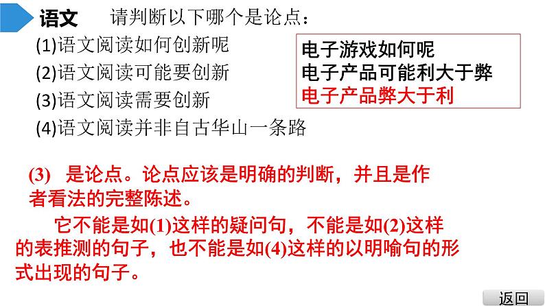 议论文写作指导及范例 课件04