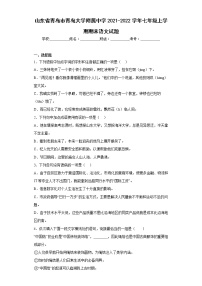 山东省青岛市青岛大学附属中学2021-2022学年七年级上学期期末语文试题(含答案)