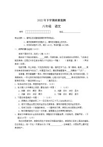 湖南省常德市汉寿县2022-2023学年八年级上学期期中考试语文试题