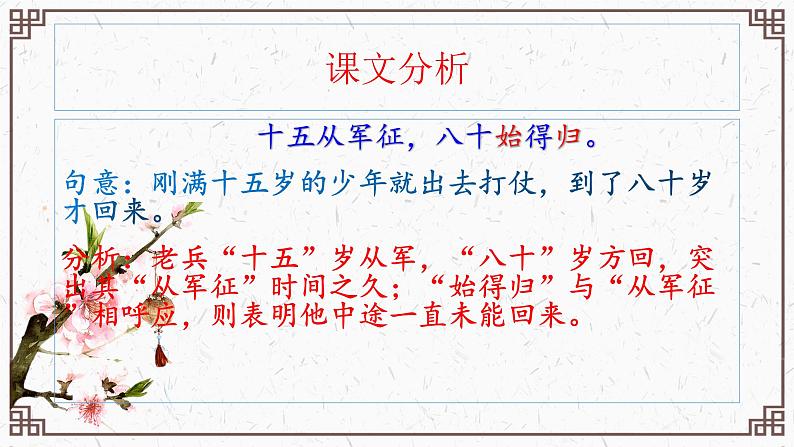 第24课《诗词曲五首——十五从军征》课件05