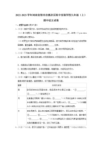 河南省郑州市陈中实验学校2022-2023学年九年级上学期期中语文试题(含答案)