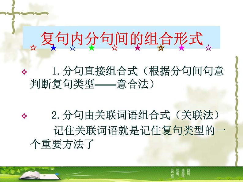 2023年中考语文二轮复习《复句的判断方法指导》课件03
