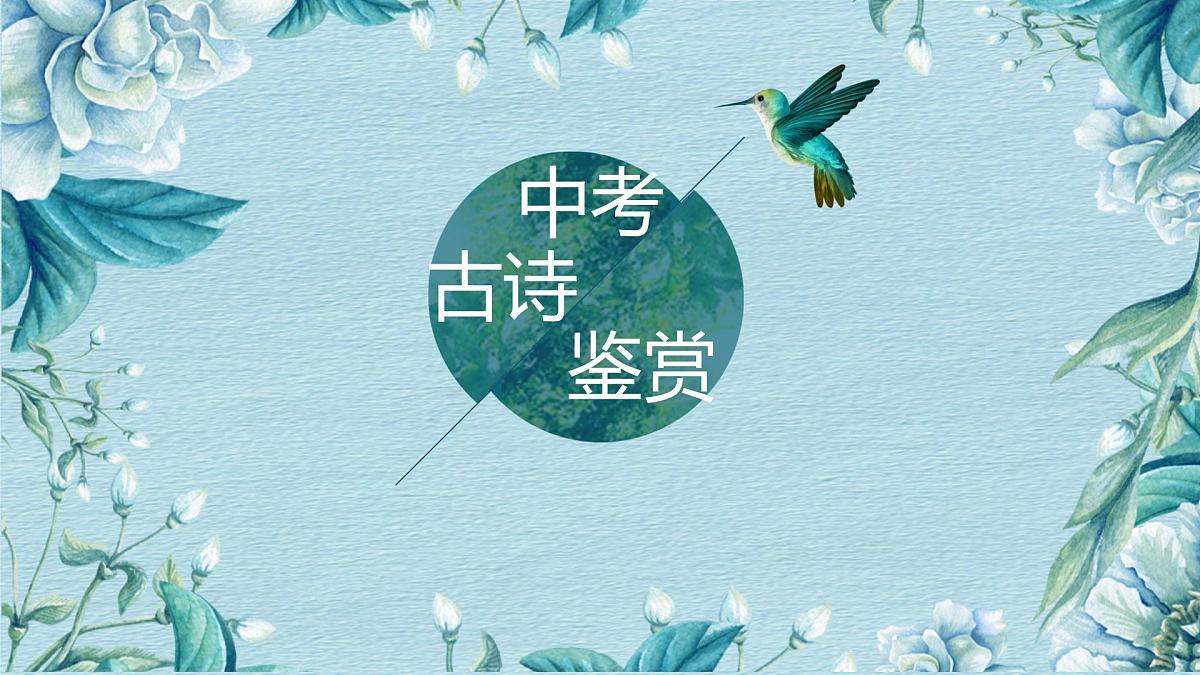 2023年中考语文一轮复习《古诗阅读专题复习》课件第1页