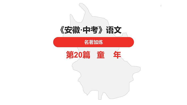 中考总复习语文名著练习第20篇  童年课件01