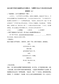 2023届中考语文高频考点专项练习：专题四 考点07 语言表达及运用质检卷（A）