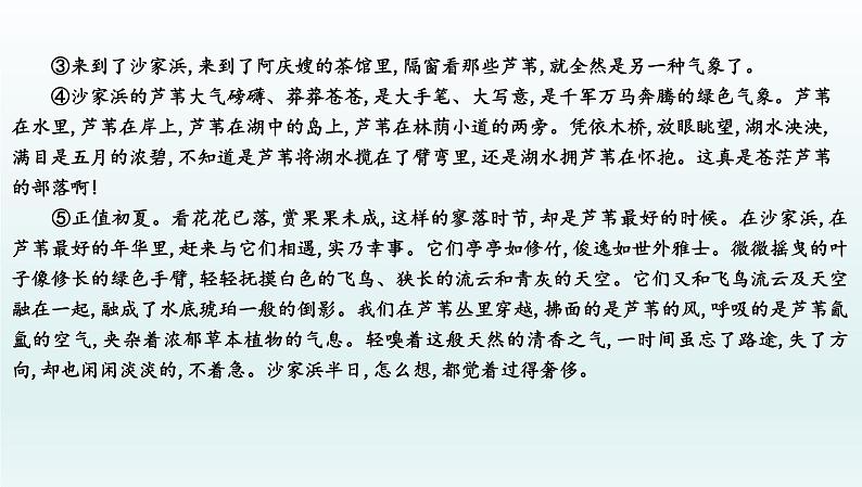 部编版九年级语文上册专项训练十二　记叙文阅读(三)课件PPT第2页
