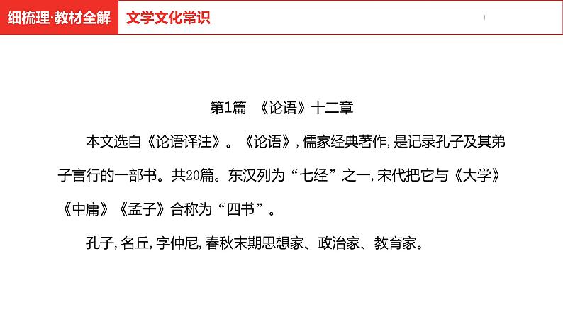 中考总复习语文古诗文阅读专题-文言文阅读1.《论语》十二章课件第5页