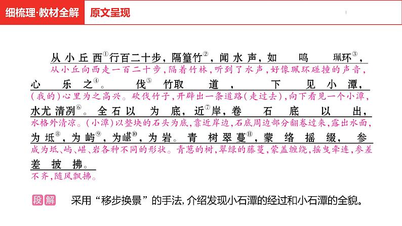 中考总复习语文古诗文阅读专题-文言文阅读11.小石潭记课件第6页