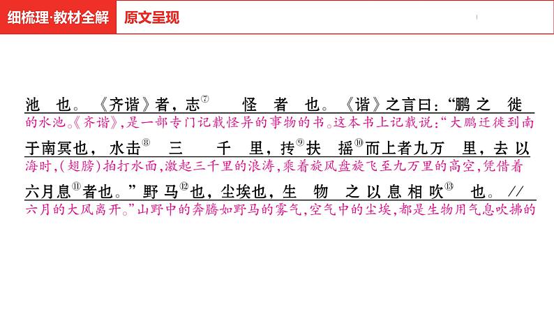 中考总复习语文古诗文阅读专题-文言文阅读12.北冥有鱼课件第7页