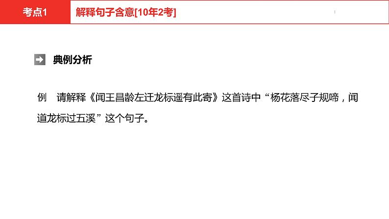 中考总复习语文（河北）古诗文专题二古诗词鉴赏方法帮课件05
