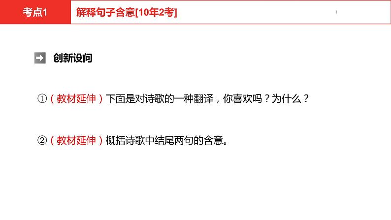 中考总复习语文（河北）古诗文专题二古诗词鉴赏方法帮课件07