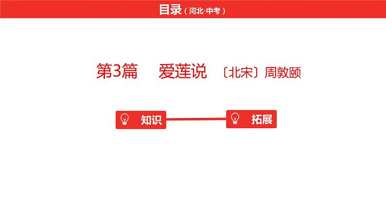 中考总复习语文（河北）古诗文专题一文言文阅读-课内阅读第3篇  爱莲说课件02