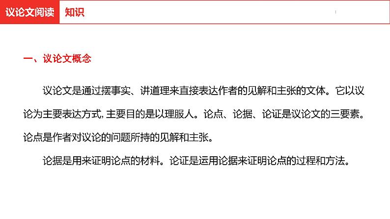 中考总复习语文（河北）阅读专题三  议论文阅读课件04
