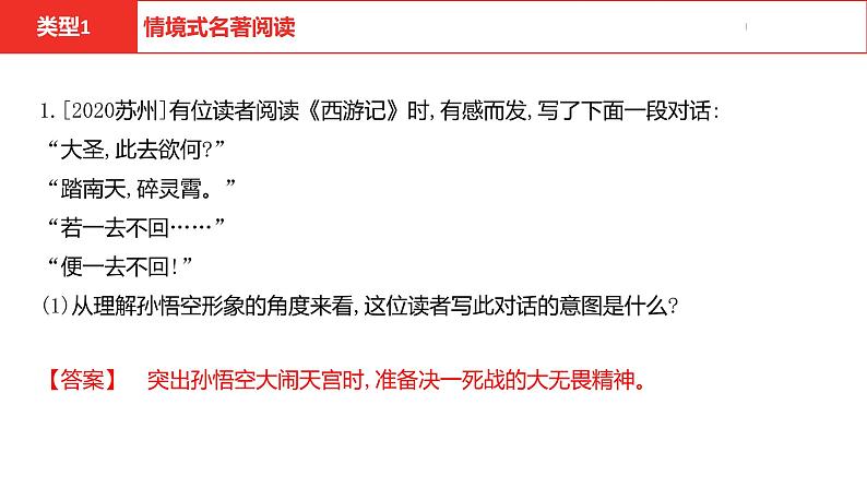 中考总复习语文（河北）阅读专题五名著阅读全国视野新考法拓展训练课件第2页