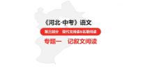 中考总复习语文（河北）阅读专题一  记叙文阅读课件