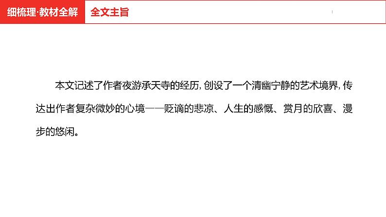中考总复习语文（河南）古诗文专题一文言文默写与阅读15.记承天寺夜游课件第8页