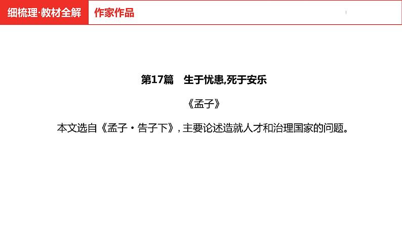 中考总复习语文（河南）古诗文专题一文言文默写与阅读17.生于忧患，死于安乐课件第4页