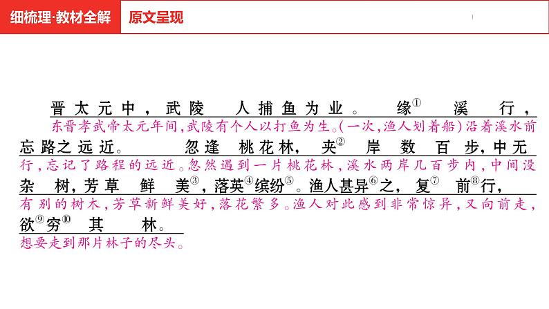 中考总复习语文（河南）古诗文专题一文言文默写与阅读18.桃花源记课件第5页