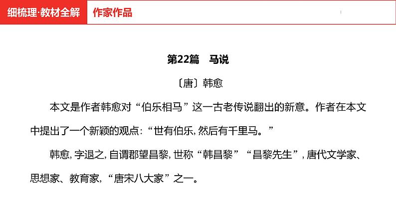 中考总复习语文（河南）古诗文专题一文言文默写与阅读22.马说课件第4页