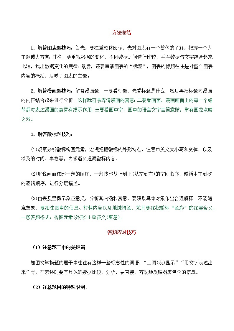 【期末专项梳理】部编版语文七年级上学期 期末知识梳理-图文转换：专项练习02