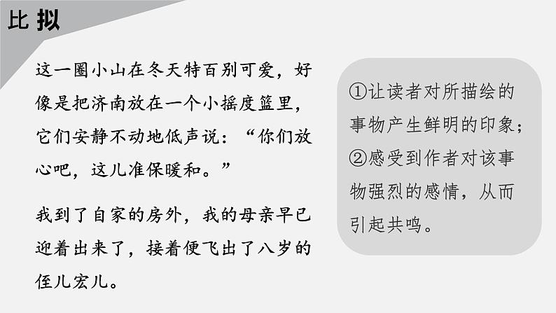 阅读复习—写作手法 修辞手法 课件05