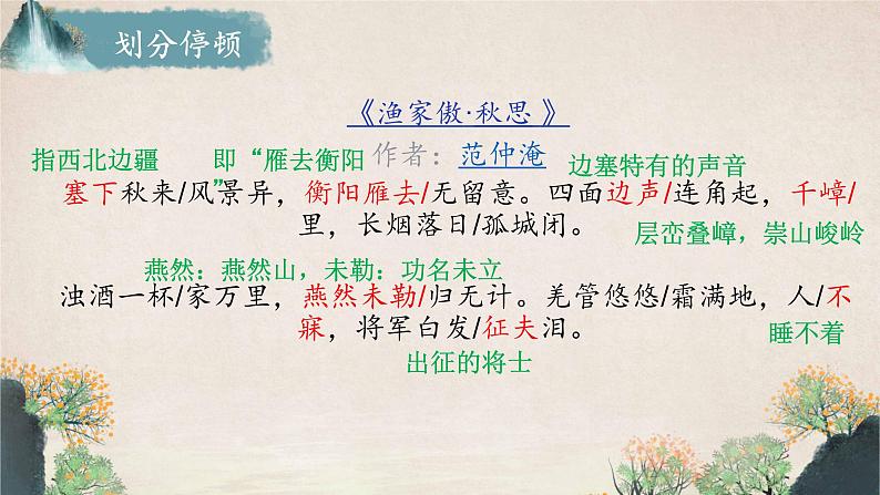 第12课《词四首——渔家傲 秋思》课件05