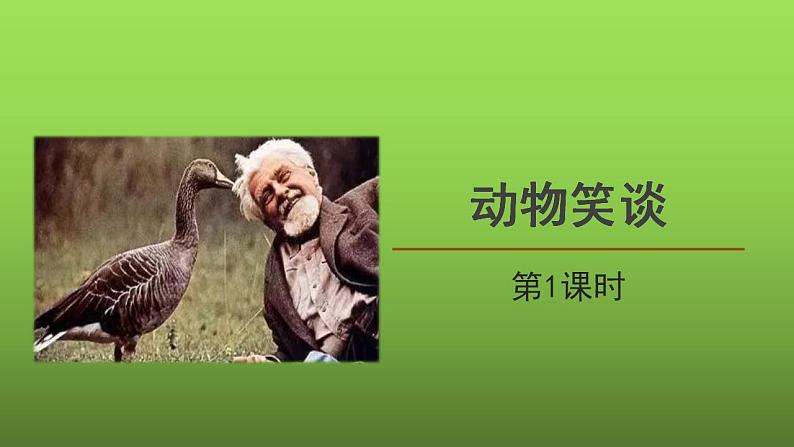 《动物笑谈》第1课时课件第1页