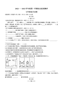 河北省邯郸市磁县2022-2023学年七年级上学期期中语文试题(含答案)