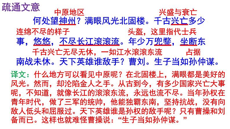 九下语文《南乡子·登京口北固亭有怀》优秀课件第7页