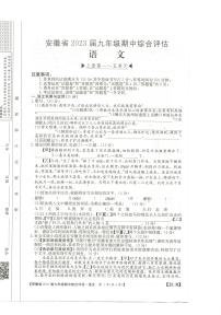 安徽省阜阳市太和县三堂镇中心学校2022-2023学年九年级上学期期中语文试题