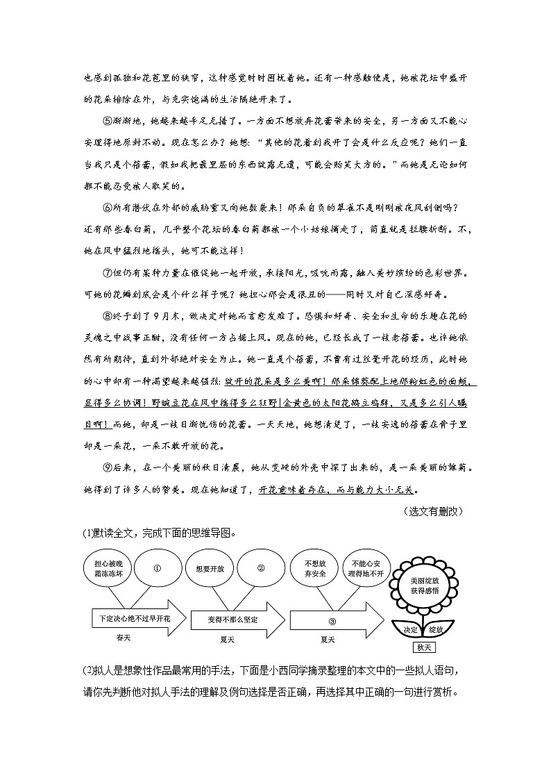 中考语文现代文阅读专项训练第3页