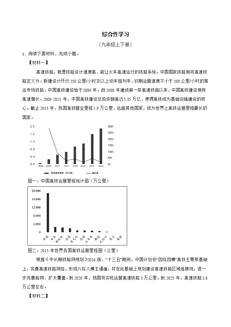 综合性学习——部编版语文九年级上学期期末专项复习（解析版）第1页