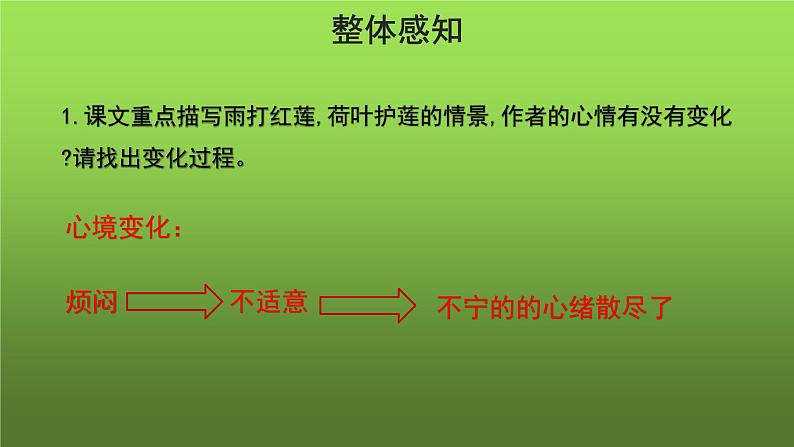 《荷叶 母亲》同课异构教学课件第7页