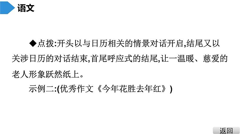 中考语文总复习第三部分  写作 9.第三节 中考作文技巧指导与训练 第六讲 结尾课件05