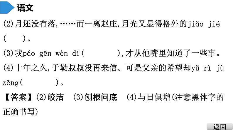 中考语文总复习第一部分  基础 2.第二节 字词积累课件第6页