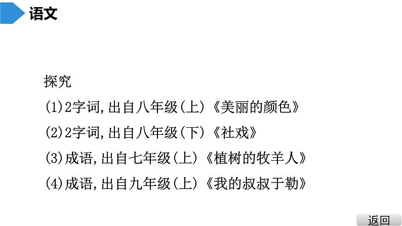 中考语文总复习第一部分  基础 2.第二节 字词积累课件第7页
