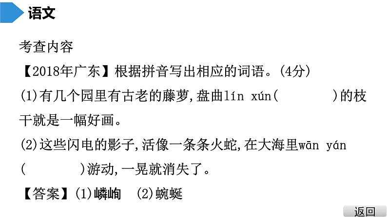 中考语文总复习第一部分  基础 2.第二节 字词积累课件第8页