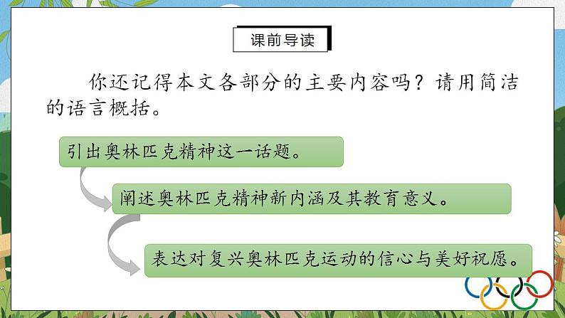 16《庆祝奥林匹克运动复兴25周年》（第二课时）课件PPT第3页