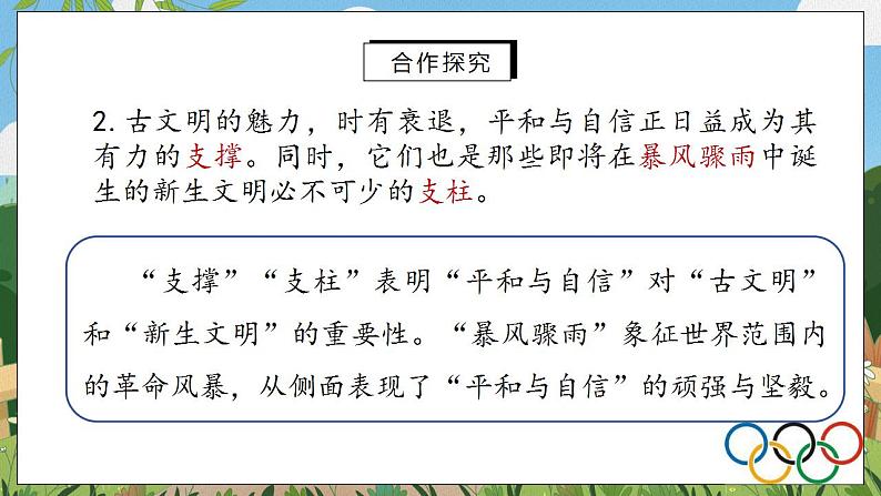 16《庆祝奥林匹克运动复兴25周年》（第二课时）课件PPT第6页