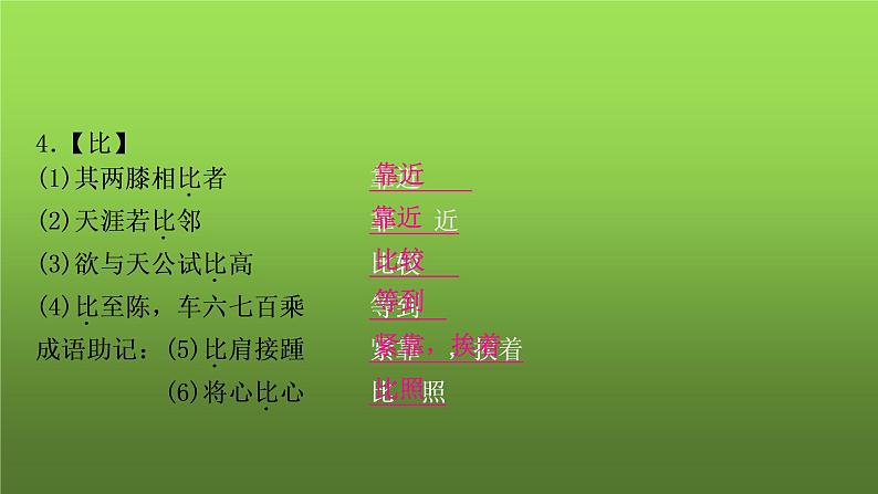 中考语文复习文言实词积累课件第6页