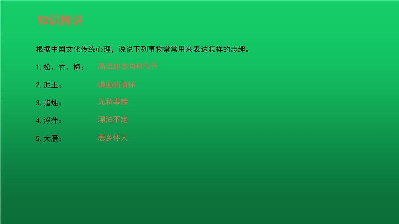 中考语文托物言志类阅读复习课件第5页