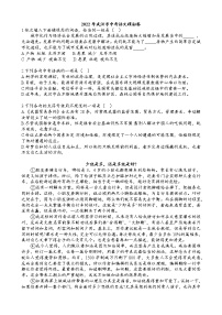 2022年武汉市中考语文模拟卷