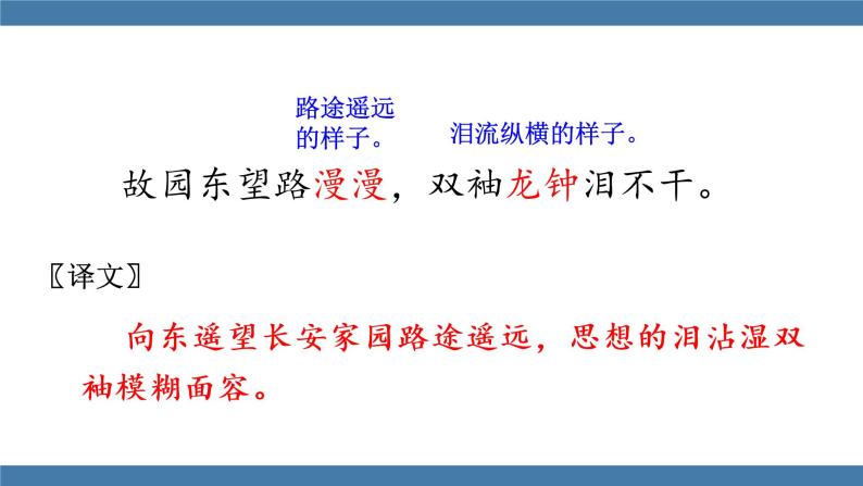 人教版七年级下册语文课件 第三单元 课外古诗词诵读 （逢入京使）07