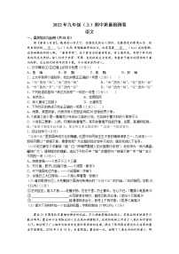 湖南省邵阳市洞口县2022-2023学年九年级上学期期中语文试题