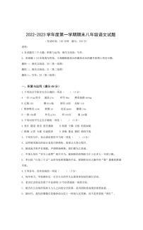 山东省青岛市崂山区2022-2023学年八年级上学期期末语文试题