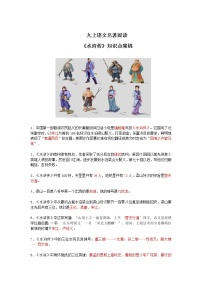 初中语文人教部编版九年级上册名著导读（二） 《水浒传》：古典小说的阅读精品习题
