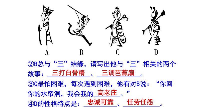 九上语文综合性学习《走进小说天地》精选题含答案课件PPT06