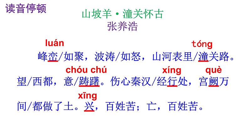 九下语文《山坡羊·潼关怀古》实用课件第7页