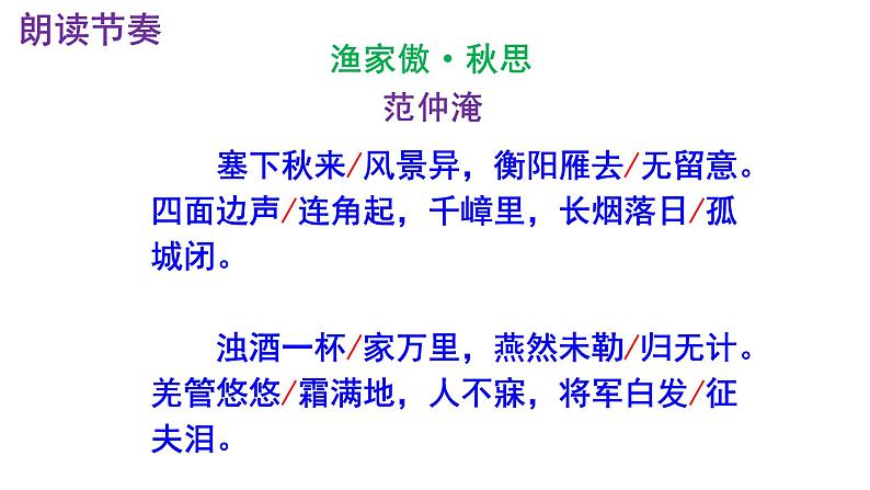 九下语文《渔家傲·秋思》实用课件07