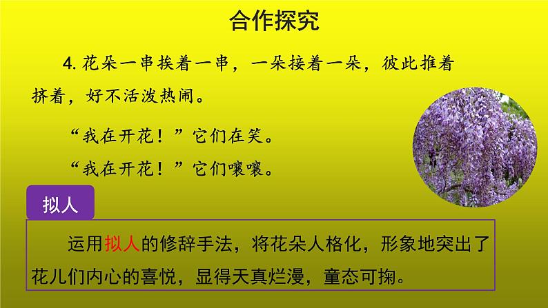 《紫藤萝瀑布》优质课创新【课件】第2课时08